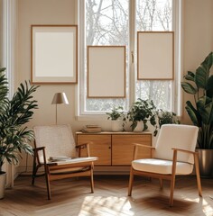 Cozy Living Room Mockup.