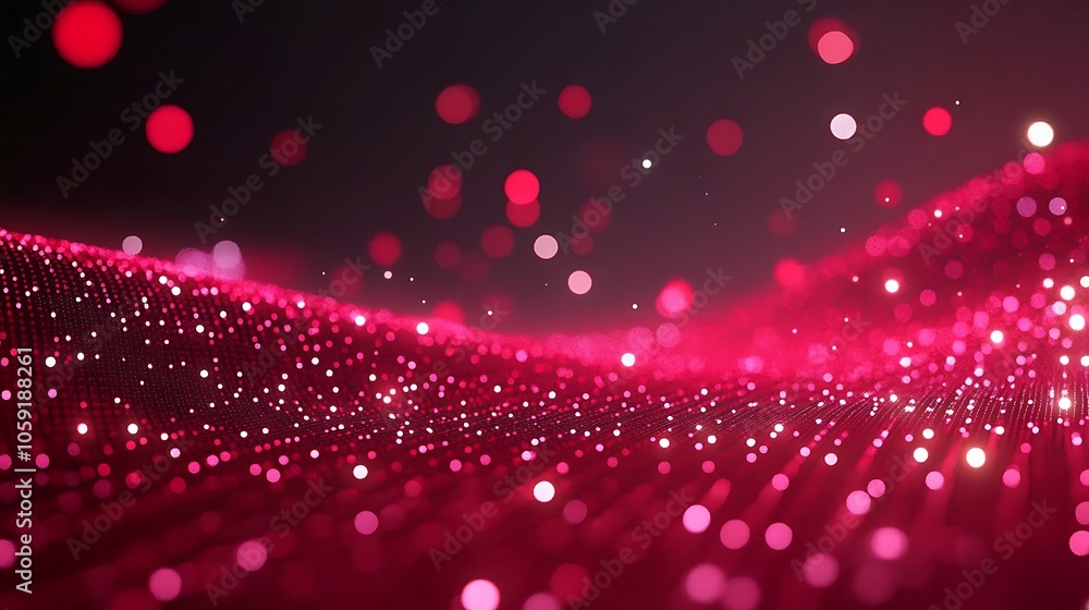 Aufkleber red glitter background abstract gradient background with copy space