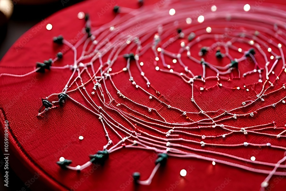 Poster string art constellation constellation pattern created by wrapp