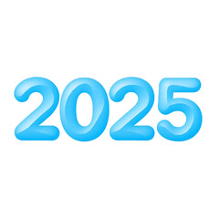 2025 design. With colorful truncated number illustrations. Premium vector design 2025
