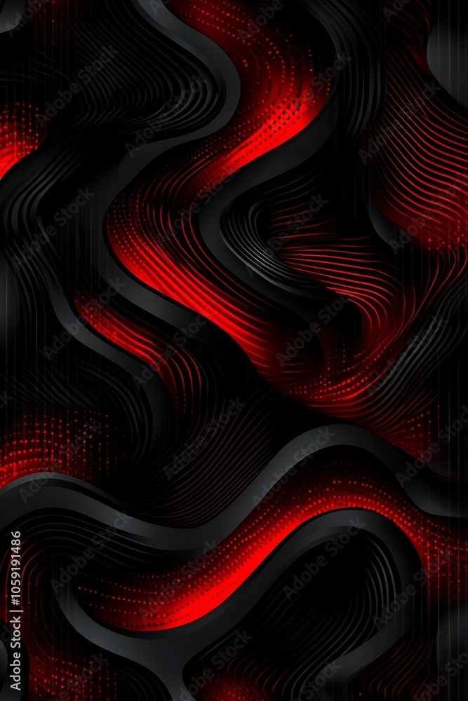 Poster abstract red and black background simple neutral background with free space for design