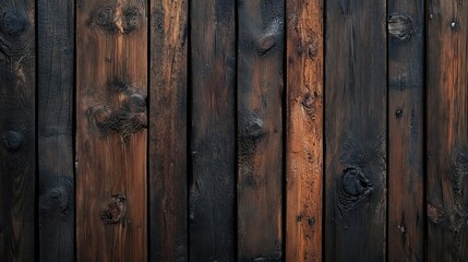 Naklejka premium A collection of weathered wooden planks laid on top of each other,