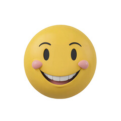 Fototapeta premium A yellow smiley face with a big smile on its face.