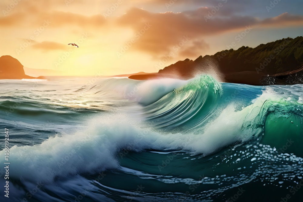 Poster tidal and wave energy an animation of tidal and wave energy pro
