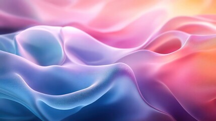 Obraz premium A digital painting of abstract shapes in vibrant colors.