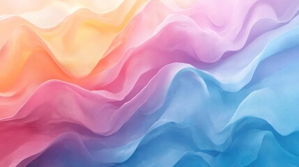 Fototapeta premium Vibrant, abstract waves with splashes of color.