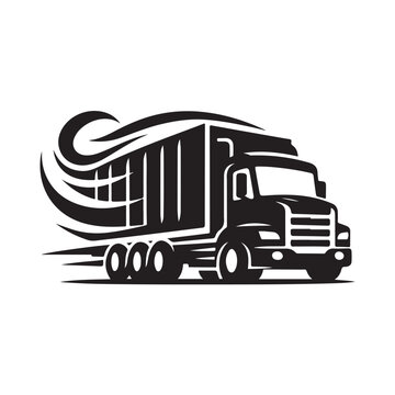 recommend clip art: Truck silhouette vector, Vehicle Icons, Garbage truck silhouette vector illustration