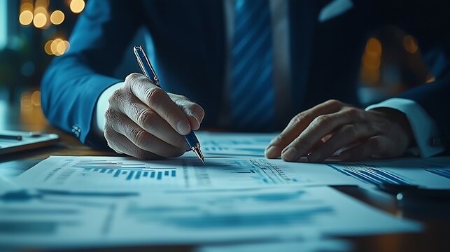 Hands Working on Data Analysis for Business Strategy Development.Generative AI
ビジネス戦略開発のためのデータ分析を行う手