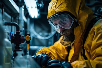 Dedicated Arctic Researchers Analyzing Samples in Advanced Laboratory