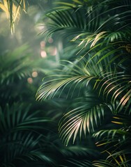 Fototapeta premium Lush Green Fern Fronds