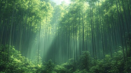Fototapeta premium Mystical Bamboo Forest