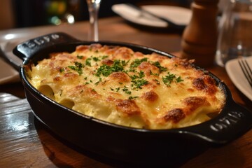 Baked Italian cannelloni at the eatery