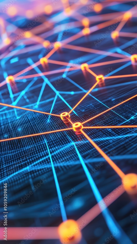 Poster dynamic connectivity in a digital network exploring the intricacies of modern technology