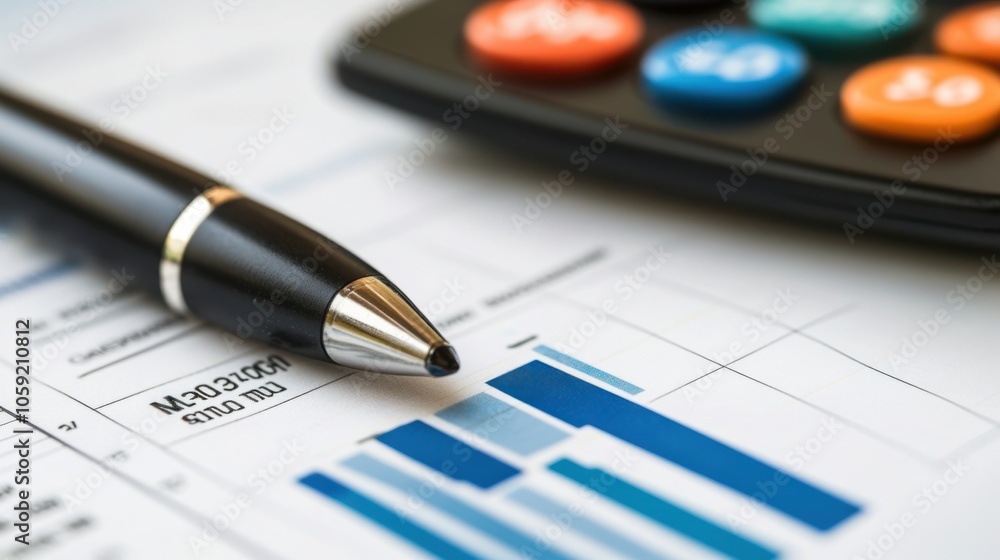 Poster a step-by-step guide to creating a monthly budget, featuring charts and graphs showing