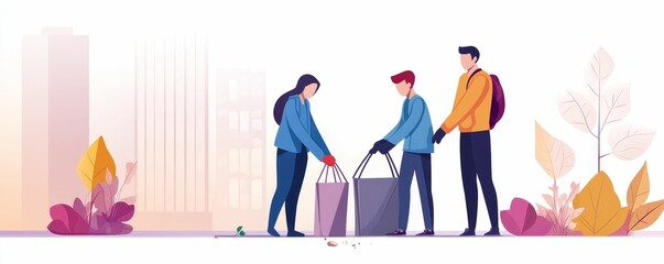 Group of volunteers cleaning up a local park, making the environment cleaner and safer for all