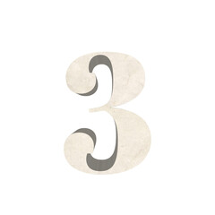 Number 3 icon, Number 3 logo design 