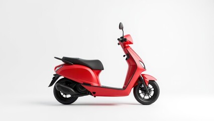 Modern electric scooter mockup with clean background, ideal for advertising.