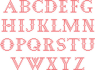 Cross Stitch Capital Alphabet A–Z