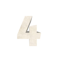 Fototapeta premium Number 4 logo design, Number 4 icon