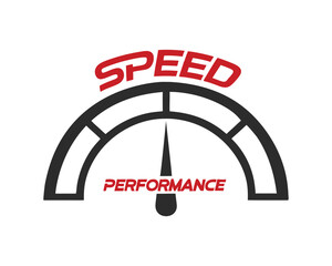 Speed Performance Vector Logo Design.