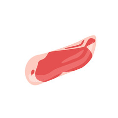 Raw Beef Steak Vector Illustration