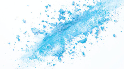 Abstract Blue Powder Splash.