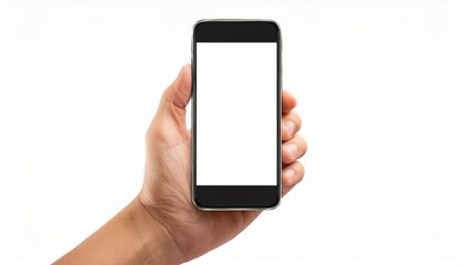 Hand Holding Smartphone Mockup 