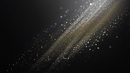 Obraz premium stunning display of shimmering particles creating beautiful light effect against dark background, evoking sense of wonder and magic