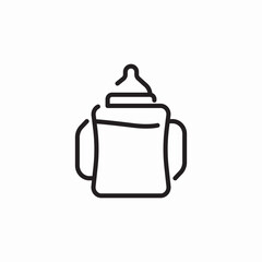 baby bottle icon sign vector