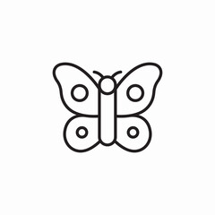 butterfly insect icon sign vector