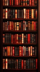 A Rich Collection of Classic Literature A Study of Timeless Books on Shelves