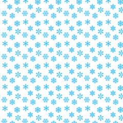 Blue background with snowflakes