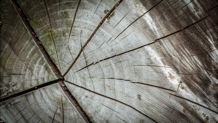 Aerial View of Grunge Aged Rustic Wooden Background Texture for Creative Use