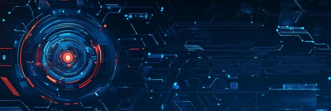 Neon light trails on black background,time and speed concept,copy space,time theme. - Powered by Adobe