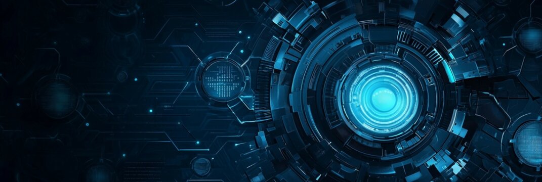 Neon light trails on black background,time and speed concept,copy space,time theme.