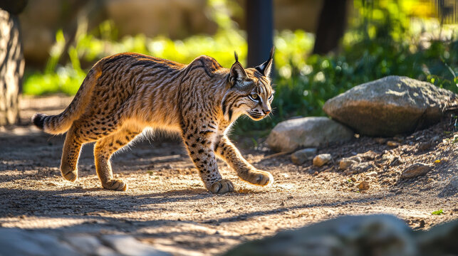 A picture of a male Iberian lynx.