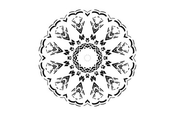 A black and white illustration of a flower, showcasing intricate details and elegant lines in a minimalist design
