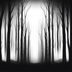 Obraz premium silhouette of a tree