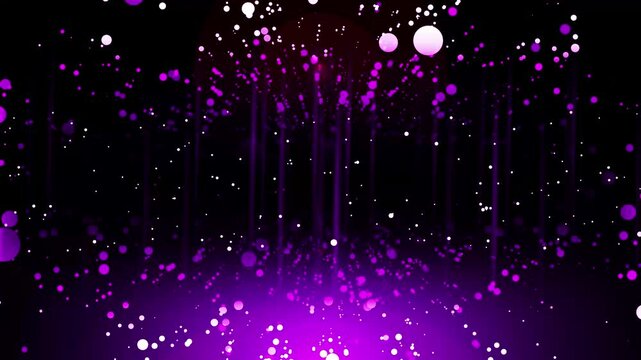 Abstract glitter background for celebration with lights and shiny particles. New years day festival party lighting.Particle awards stage Loop background. 