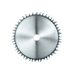 A silver circular object with a hole in the center on Transparent background