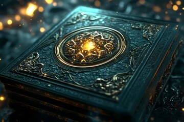 Dimly lit, gothic-style bond certificate with rich details and organized text, symbolizing the formal and almost mystical stability of bonds as investments, symbolizing depth and security