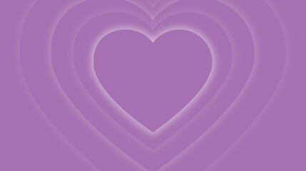 purple valentine card with neon backlight
