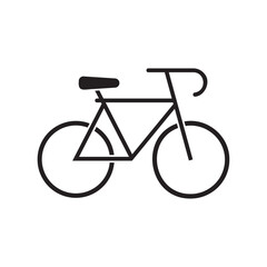 bicycle icon vector flat illustration