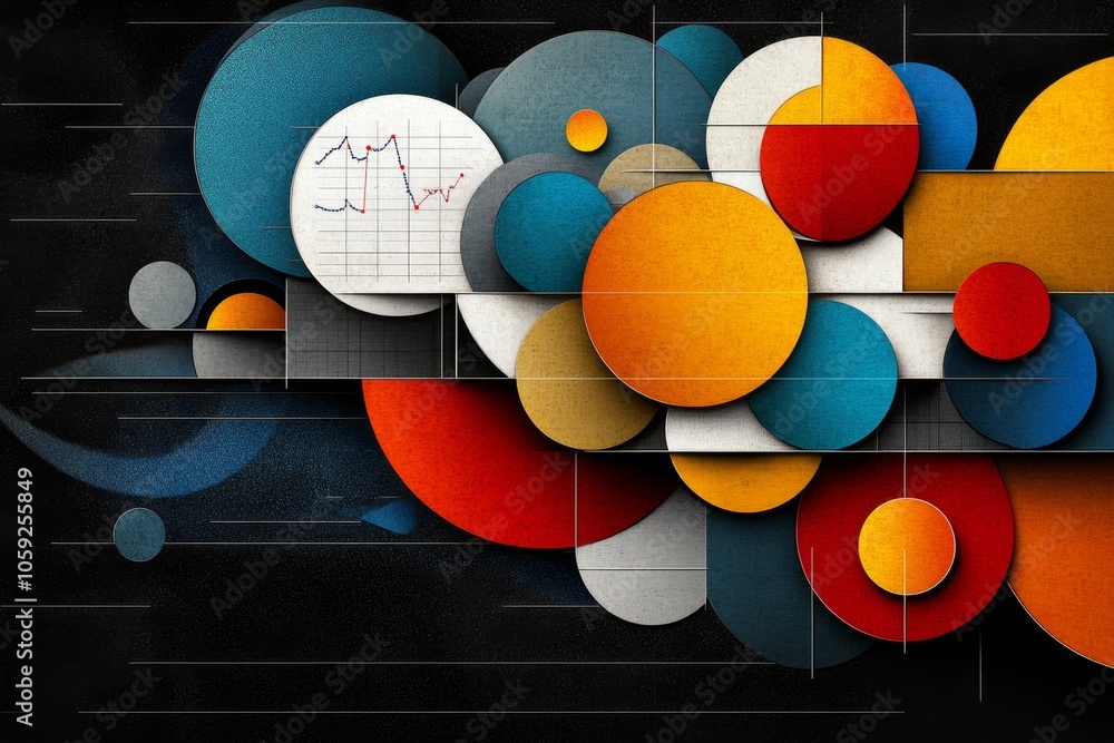 Aufkleber Vintage-style illustration of organized data tables and charts on a retro computer screen, capturing the timeless essence of structured data storage, symbolizing nostalgia and order