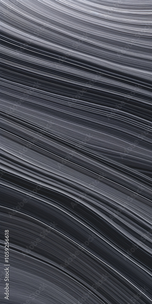 Aufkleber an engaging dark abstract image with swirling lines that form a captivating texture, invoking a sens