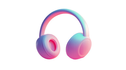 Headphones on a white background, symbolizing music and audio technology, designed as a sleek vector illustration for entertainment and studio use