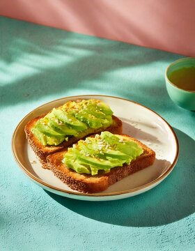 Tostada con palta aguacate