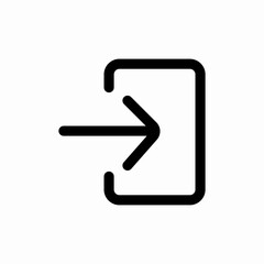 sign in icon sign vector