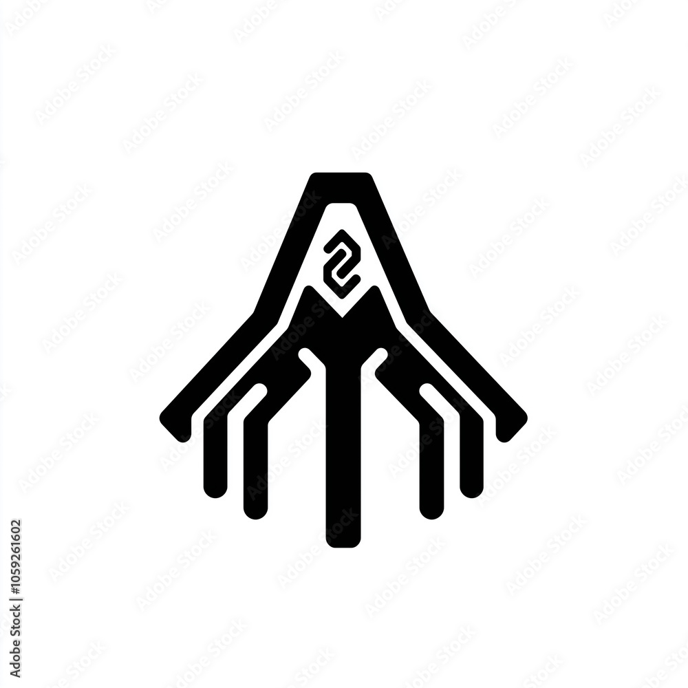 Poster abstract geometric shape design with triangle and lines