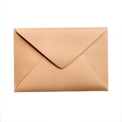 A simple brown envelope isolated on a white background, often used for mailing letters or documents.
